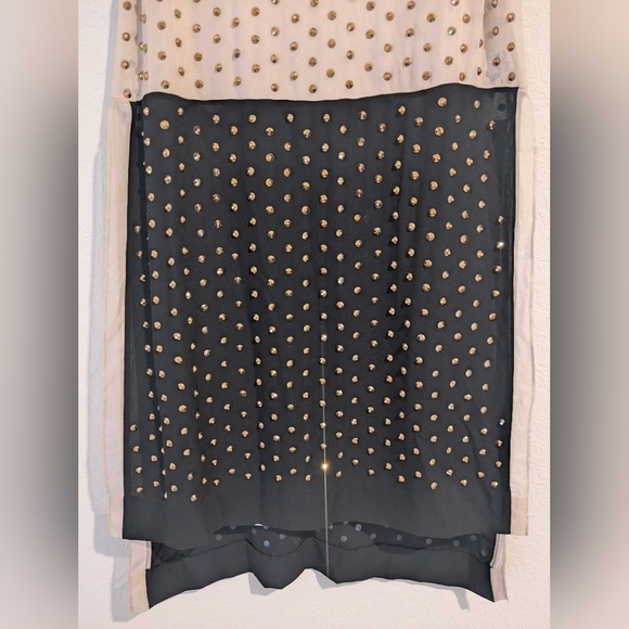 Diane Von Furstenberg Studded Rhinestone Silk Sleeveless Abrielle Mini Dress - Picture 7 of 14